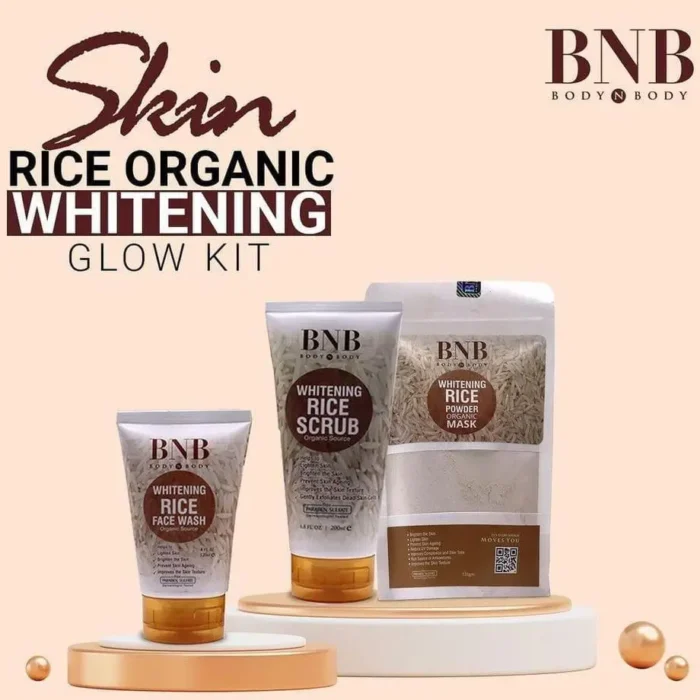 Whitening Brightening Facial Kit with Rice Extract