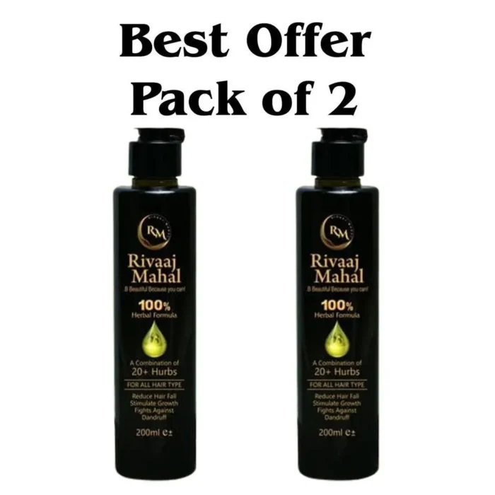 Rivaaj Mahal 100% Herbal Hair Care Pack of 2