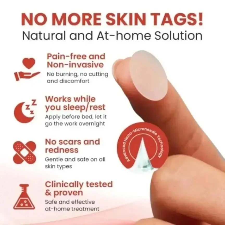 DermaSmooth Skin Tag Remover Patch White 40pcs - Image 3