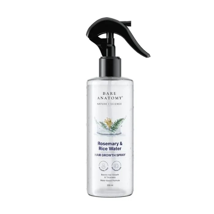 Rosemary & Rice Water Hair Growth Spray 200ml Black
