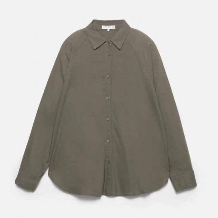 Rustic linen blend shirt